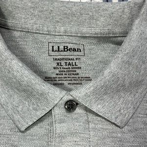 L.L. Bean - Gray Polo XLT